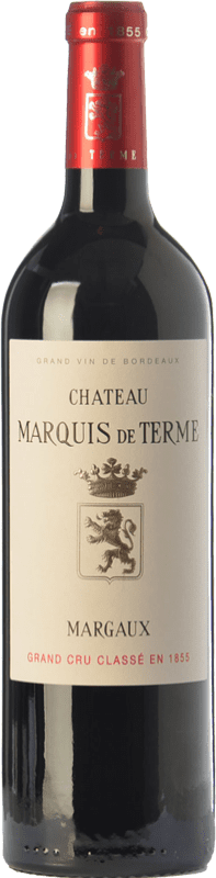 92,95 € Spedizione Gratuita | Vino Rosso Château Marquis de Terme Crianza — Invecchiato in Botte A.O.C. Margaux bordò Francia Merlot, Cabernet Sauvignon, Petit Verdot 75 cl
