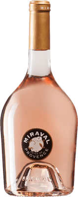 27,95 € 免费送货 | 玫瑰酒 Château Miraval Rosé A.O.C. Côtes de Provence 普罗旺斯 法国 Syrah, Grenache, Cinsault, Rolle 瓶子 75 cl