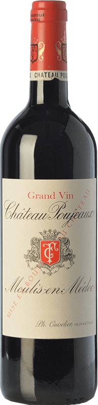 38,95 € Free Shipping | Red wine Château Poujeaux Aged A.O.C. Moulis-en-Médoc Bordeaux France Merlot, Cabernet Sauvignon, Cabernet Franc, Petit Verdot Bottle 75 cl