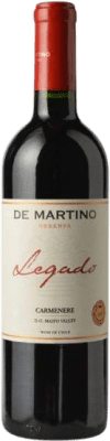 18,95 € Kostenloser Versand | Rotwein De Martino Legado I.G. Valle del Maipo Maipotal Chile Carmenère Flasche 75 cl