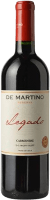 18,95 € Envio grátis | Vinho Tinto De Martino Legado I.G. Valle del Maipo Vale do Maipo Chile Carmenère 75 cl