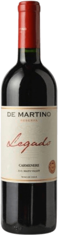 18,95 € Бесплатная доставка | Красное вино De Martino Legado I.G. Valle del Maipo Долина Майпо Чили Carmenère бутылка 75 cl