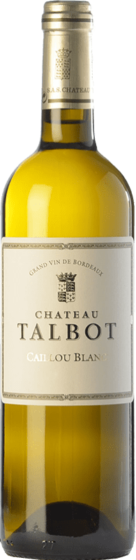 66,95 € Spedizione Gratuita | Vino Bianco Château Talbot Caillou Crianza — Invecchiato in Botte A.O.C. Bordeaux bordò Francia Sémillon, Sauvignon Bottiglia 75 cl