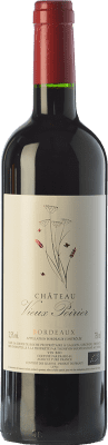 10,95 € Envío gratis | Vino Tinto Château Vieux Poirier Crianza A.O.C. Bordeaux Burdeos Francia Merlot, Malbec Eco Ecológico Botella 75 cl