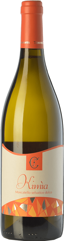 17,95 € Kostenloser Versand | Süßer Wein Chiaromonte Kimìa I.G.T. Puglia Apulien Italien Moscatello Selvatico Flasche 75 cl