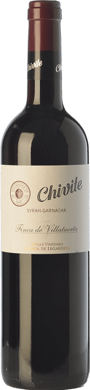 14,95 € 免费送货 | 红酒 Chivite Finca de Villatuerta Syrah-Garnacha 岁 D.O. Navarra 纳瓦拉 西班牙 Syrah, Grenache 瓶子 75 cl
