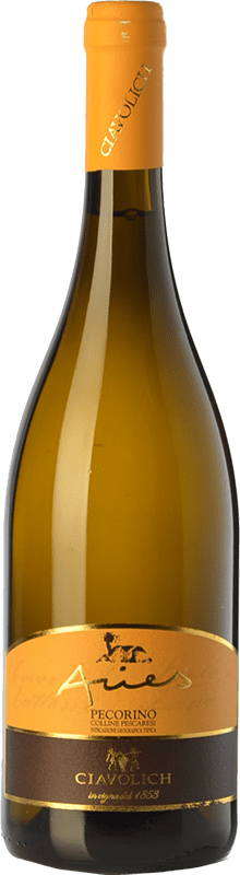 14,95 € Envio grátis | Vinho branco Ciavolich Aries I.G.T. Colline Pescaresi Abruzzo Itália Pecorino Garrafa 75 cl