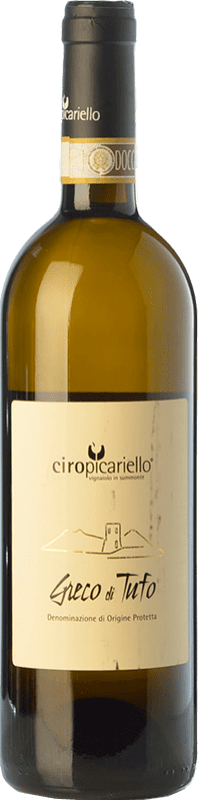 18,95 € Envio grátis | Vinho branco Ciro Picariello D.O.C.G. Greco di Tufo  Campania Itália Greco Garrafa 75 cl