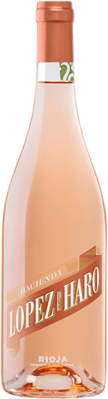8,95 € Free Shipping | Rosé Wine Hacienda López de Haro Young D.O.Ca. Rioja The Rioja Spain Tempranillo, Garnacha — Grenache 75 cl