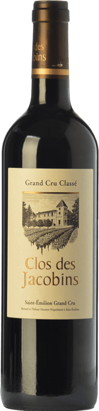 39,95 € Free Shipping | Red wine Clos des Jacobins Aged A.O.C. Saint-Émilion Grand Cru Bordeaux France Merlot, Cabernet Sauvignon, Cabernet Franc Bottle 75 cl
