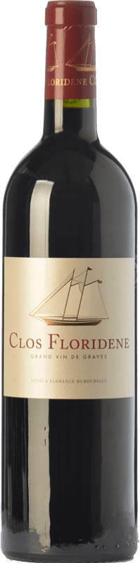 22,95 € Kostenloser Versand | Rotwein Château Clos Floridène Alterung A.O.C. Graves Bordeaux Frankreich Merlot, Cabernet Sauvignon, Cabernet Franc Flasche 75 cl