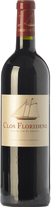 22,95 € Envío gratis | Vino tinto Château Clos Floridène Crianza A.O.C. Graves Burdeos Francia Merlot, Cabernet Sauvignon, Cabernet Franc Botella 75 cl