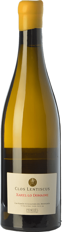 37,95 € Free Shipping | White Wine Clos Lentiscus Domaine Crianza — Aged D.O. Penedès Catalonia Spain Xarel·lo Bottle 75 cl