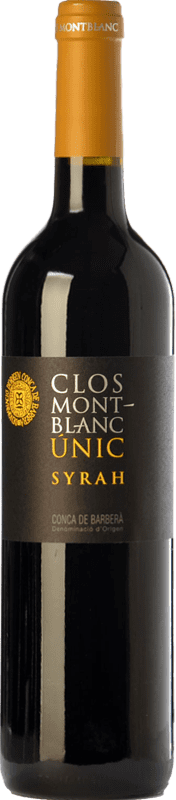 14,95 € Envío gratis | Vino Tinto Clos Montblanc Únic Crianza D.O. Conca de Barberà Cataluña España Syrah 75 cl