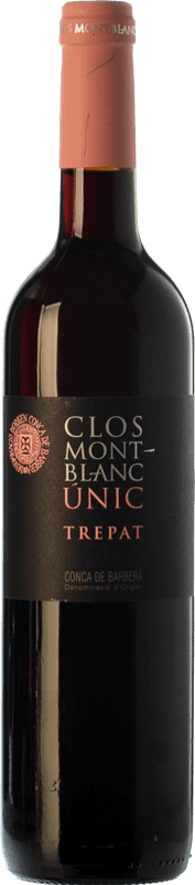 10,95 € Free Shipping | Red wine Clos Montblanc Únic Aged D.O. Conca de Barberà Catalonia Spain Trepat Bottle 75 cl