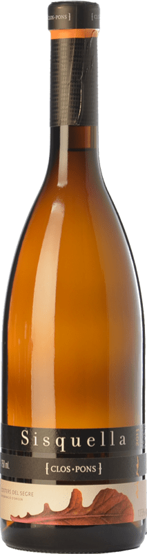 12,95 € Spedizione Gratuita | Vino bianco Clos Pons Sisquella Crianza D.O. Costers del Segre Catalogna Spagna Grenache Bianca, Albariño, Moscato Giallo Bottiglia 75 cl