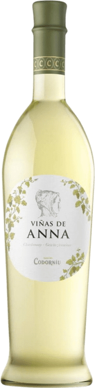 10,95 € Бесплатная доставка | Белое вино Codorníu Viñas de Anna Blanc de Blancs Crianza — Крианса D.O. Catalunya Каталония Испания Moscato — Мускат, Chardonnay — Шардоне Бутылка 75 cl