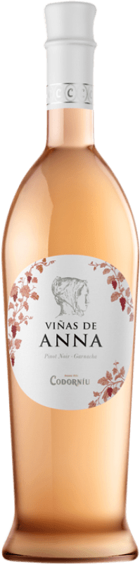 12,95 € 免费送货 | 玫瑰酒 Codorníu Viñas de Anna Flor de Rosa D.O. Catalunya 加泰罗尼亚 西班牙 Pinot Black, Trepat 瓶子 75 cl