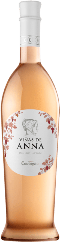 11,95 € 免费送货 | 玫瑰酒 Codorníu Viñas de Anna Flor de Rosa D.O. Catalunya 加泰罗尼亚 西班牙 Pinot Black, Trepat 瓶子 75 cl