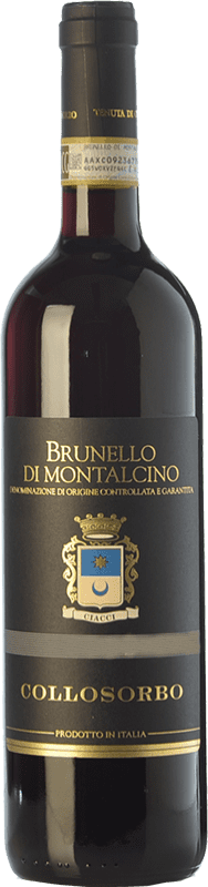 68,95 € Spedizione Gratuita | Vino Rosso Collosorbo D.O.C.G. Brunello di Montalcino Toscana Italia Sangiovese 75 cl