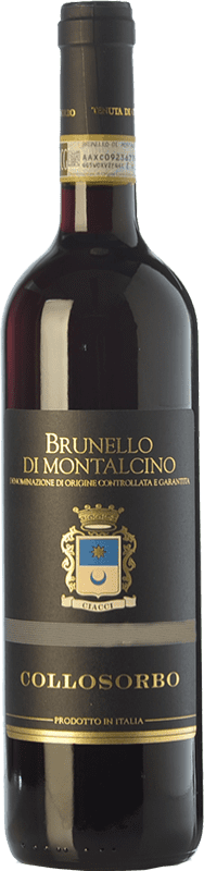 53,95 € Spedizione Gratuita | Vino rosso Collosorbo D.O.C.G. Brunello di Montalcino Toscana Italia Sangiovese Bottiglia 75 cl