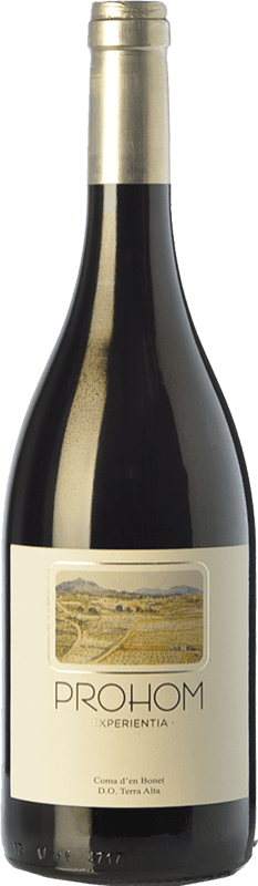 10,95 € Free Shipping | Red wine Coma d'en Bonet Prohom Experientia Negre Aged D.O. Terra Alta Catalonia Spain Syrah, Grenache, Cabernet Sauvignon, Carignan Bottle 75 cl