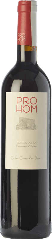 8,95 € Envío gratis | Vino Tinto Coma d'en Bonet Prohom Joven D.O. Terra Alta Cataluña España Syrah, Garnacha, Cabernet Sauvignon Eco — Ecológico Botella 75 cl
