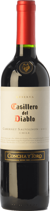 10,95 € Бесплатная доставка | Красное вино Concha y Toro Casillero del Diablo старения I.G. Valle Central Центральная долина Чили Cabernet Sauvignon бутылка 75 cl
