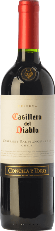 7,95 € 免费送货 | 红酒 Concha y Toro Casillero del Diablo 岁 I.G. Valle Central 中央谷地 智利 Cabernet Sauvignon 瓶子 75 cl
