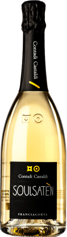 34,95 € Kostenloser Versand | Weißer Sekt Contadi Castaldi Soul Satèn D.O.C.G. Franciacorta Lombardei Italien Chardonnay Flasche 75 cl