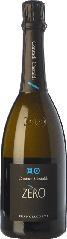 29,95 € Envio grátis | Espumante branco Contadi Castaldi Zero D.O.C.G. Franciacorta Lombardia Itália Pinot Preto, Chardonnay Garrafa 75 cl