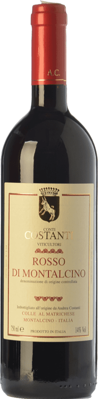 28,95 € Kostenloser Versand | Rotwein Conti Costanti D.O.C. Rosso di Montalcino Toskana Italien Sangiovese Flasche 75 cl