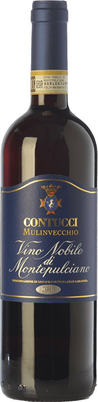 31,95 € Spedizione Gratuita | Vino Rosso Contucci Mulinvecchio D.O.C.G. Vino Nobile di Montepulciano Toscana Italia Sangiovese, Colorino, Canaiolo 75 cl