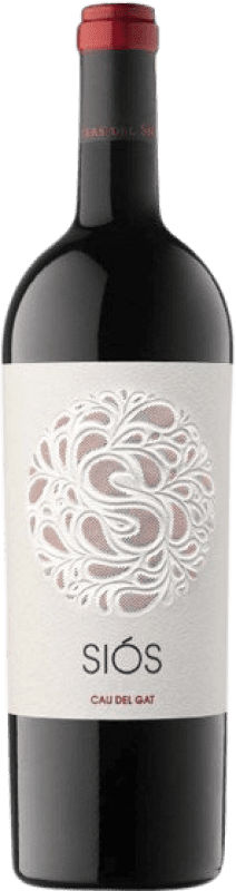 12,95 € Free Shipping | Red wine Costers del Sió Siós Cau del Gat Young D.O. Costers del Segre Catalonia Spain Syrah, Grenache Bottle 75 cl
