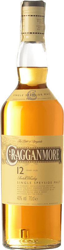 46,95 € Kostenloser Versand | Whiskey Single Malt Cragganmore Speyseite Großbritannien 12 Jahre Flasche 70 cl