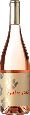 5,95 € 免费送货 | 玫瑰酒 Cuatro Pasos 年轻的 D.O. Bierzo 卡斯蒂利亚莱昂 西班牙 Mencía 瓶子 75 cl