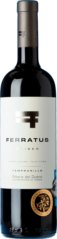 18,95 € 免费送货 | 红葡萄酒 Ferratus Crianza — 陈酿 D.O. Ribera del Duero 卡斯蒂利亚莱昂 西班牙 Tempranillo — 丹魄 75 cl