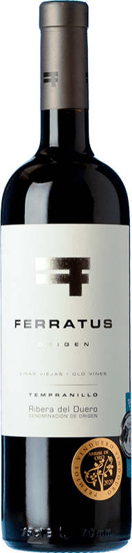 28,95 € Free Shipping | Red wine Ferratus Aged D.O. Ribera del Duero Castilla y León Spain Tempranillo Bottle 75 cl