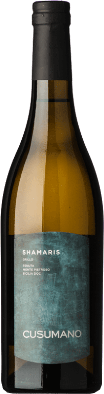 16,95 € Spedizione Gratuita | Vino bianco Cusumano Shamaris I.G.T. Terre Siciliane Sicilia Italia Grillo Bottiglia 75 cl