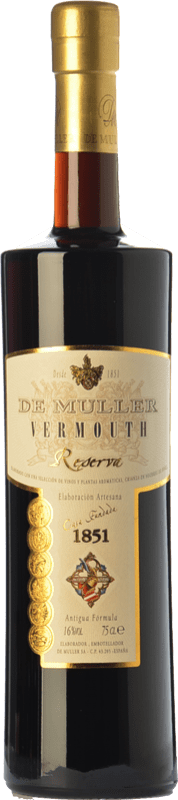 17,95 € Kostenloser Versand | Wermut De Muller Vermouth Reserve — Gereift Katalonien Spanien Flasche 75 cl
