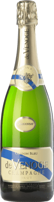 58,95 € Kostenloser Versand | Weißer Sekt De Venoge Brut — Herb Millésimé, Blanc de Blancs Große Reserve — Lange Reifung A.O.C. Champagne Champagner Frankreich Chardonnay 75 cl