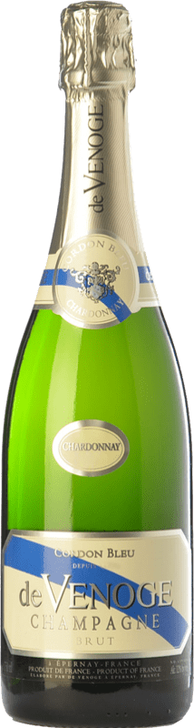 56,95 € Envio grátis | Espumante branco De Venoge Blanc de Blancs Millésimé Brut Grande Reserva A.O.C. Champagne Champagne França Chardonnay Garrafa 75 cl