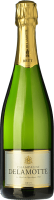 54,95 € 送料無料 | 白スパークリングワイン Delamotte Brut 予約 A.O.C. Champagne シャンパン フランス Pinot Black, Chardonnay, Pinot Meunier ボトル 75 cl