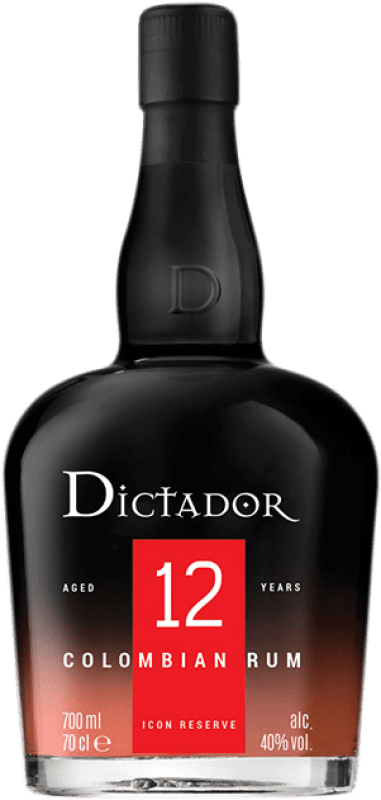 52,95 € Envío gratis | Ron Dictador Colombia 12 Años Botella 70 cl