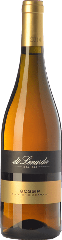 11,95 € Envio grátis | Vinho Branco Lenardo Gossip I.G.T. Friuli - Venezia Giulia Friuli-Venezia Giulia Itália Pinot Cinzento 75 cl