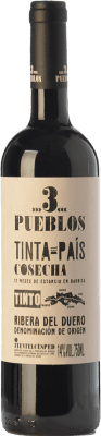11,95 € Kostenloser Versand | Rotwein Díaz Bayo 3 Pueblos Crianza — Kurze Fassreifung D.O. Ribera del Duero Kastilien und León Spanien Tempranillo 75 cl