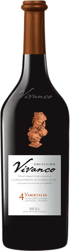 31,95 € Spedizione Gratuita | Vino Rosso Vivanco Colección 4 Varietales Crianza — Invecchiato in Botte D.O.Ca. Rioja La Rioja Spagna Tempranillo, Garnacha — Grenache, Graciano, Mazuelo Bottiglia 75 cl