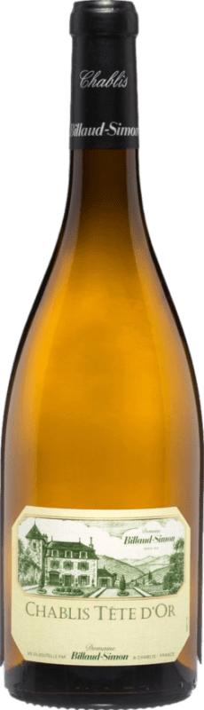 52,95 € 免费送货 | 白酒 Billaud-Simon Chablis Tête d'Or 岁 A.O.C. Bourgogne 勃艮第 法国 Chardonnay 瓶子 75 cl