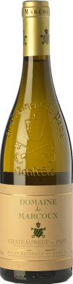 54,95 € Envio grátis | Vinho branco Marcoux Blanc Crianza A.O.C. Châteauneuf-du-Pape Rhône França Roussanne, Bourboulenc Garrafa 75 cl