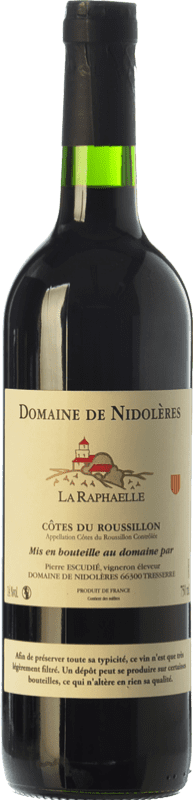12,95 € Бесплатная доставка | Красное вино Nidolères La Raphaëlle Молодой A.O.C. Côtes du Roussillon Лангедок-Руссильон Франция Monastrell бутылка 75 cl